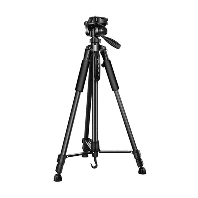 Trépied pour Appareil Photo avec Télécommande Sans Fil, Robuste pour DSLR & Téléphone Intelligent, Double Poignée pour Contrôle Amélioré, Portable avec Sac de Voyage