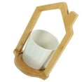 thumbnail image 6 of WASHWEPE Kitchen Spoon Fork Organizer Modern Style Beige Wood 1Pack 8.1X4.4in, 6 of 8