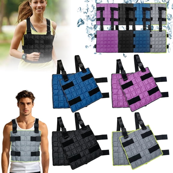 Summer Instant Cooling Ice Vest Light Breathable Polyester Pongee Heat Relief Vest Reusable Soak-Activated Cooling Jacket for Camping Hiking Travel Outdoor Sports
