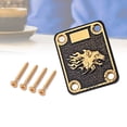thumbnail image 4 of GV121 Zinc Alloy Square Guitar Neck Reinforcing Plate Neck Base Plate with 4 Screws For Strat TL SQ Style Style Electric Guitar Bass, 4 of 8