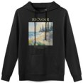 thumbnail image 1 of Sudadera con capucha con pintura al óleo de Renoir junto al mar, artística y retro, de algodón agradable para la piel, top informal unisex., 1 of 5
