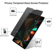 iPad Pro 12.9 Inch Privacy Screen Protector 2022 2021 2020 2018, Anti-Spy Tempered Glass Screen Film Guard for Apple iPad Pro 12.9 6th 5th 4th 3rd Generation [1 Pack]
