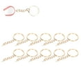 thumbnail image 4 of 10pcs DIY Key  With Chain Portable Metal Key Chain Eye Screw Jewelry Pendant Accessory, 4 of 8