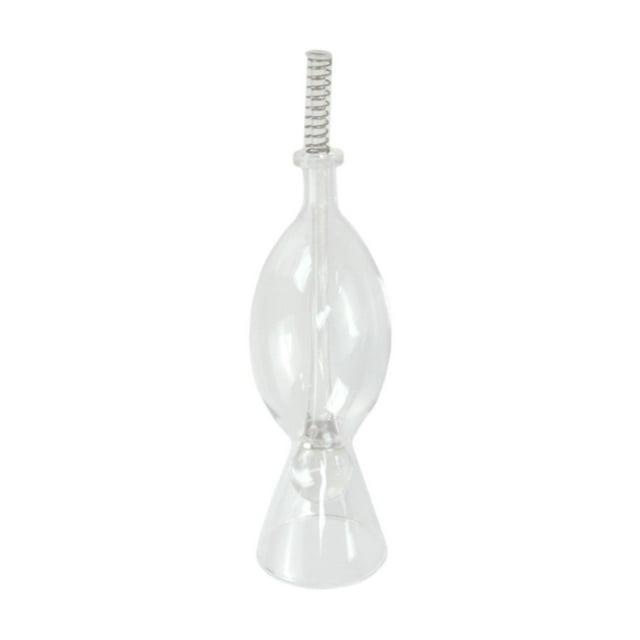 S SERENABLE Mangeoire en Verre Transparent pour Réservoirs d'Eau Douce et Salée Ovale