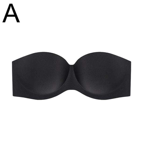 Ruifaya Sujetador push up sin tirantes para mujer que moldea el pecho y no deja marcas