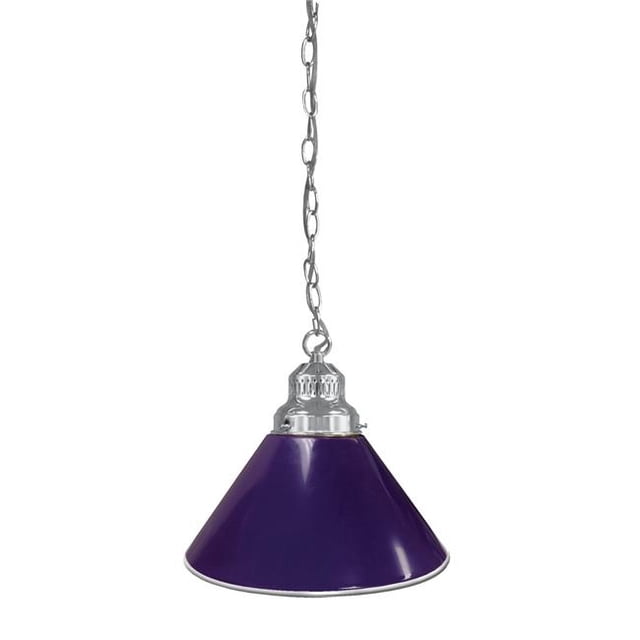Holland Bar Stool BL1CHPurp Single Shade Pendant Light - Chrome