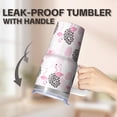 thumbnail image 5 of Flamingo Coffee Tumbler with Handle 20OZ Stainless Steel Insulated Mug Cup Leak Resistant Double Wall Vacuum Keeps Drinks Hot Cold Gifts for Women Girls on Birthday Christmas Summer, 5 of 6