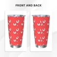 thumbnail image 3 of Fotbe Cartoon Rooster Pattern 20 oz Tumbler Stainless Steel Vacuum Insulated Coffee Ice Cup Double Wall Travel Flask Leak-proof Coffee Cup-Without Straw, 3 of 8