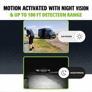 TACTACAM Defend Cellular Security Camera Bundle Solar Panel + Rechargeable Battery + 32GB SD Card 4G LTE No WiFi Needed Wireless Outdoor Camera for Remote Property, Cabin, Ranch, Job Site