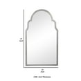 thumbnail image 5 of Sleek Elongated Quatrefoil Frame Mirror, Silver- Saltoro Sherpi, 5 of 5