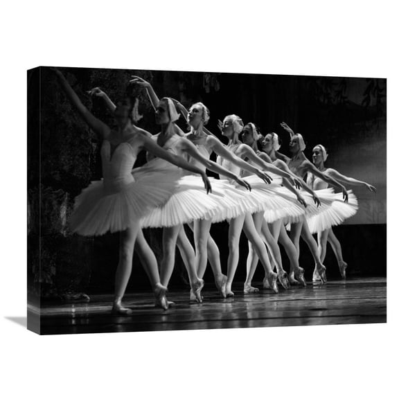 Global Gallery Anonymous,'Swan Lake ballet' Stretched Canvas Artwork