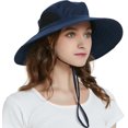 thumbnail image 1 of Wide Brim Sun Hat, UPF 50+ UV Protection Waterproof Packable Bucket Hat for Men & Women, Fishing Hiking Beach Garden, 1 of 5