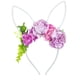 thumbnail image 4 of Diadema con Orejas de conejo de Pascua, accesorios para el cabello, diadema de flores, aro para el pelo encantador para recuerdos de fiesta de Pascua blanco rojo Yinane Gorros con orejas de conejo, 4 of 8