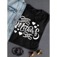 thumbnail image 3 of Handwritten Happy Mothers Day Shaped T-Shirt Women -Image by Shutterstock, Female 3X-Large, 3 of 4