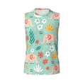 thumbnail image 6 of Picia Elephant and Flowers mens Cotton Tank Undershirts , Moisture-wicking Ribbed Tanks, Lightweight Cotton Tank Undershirts-Medium, 6 of 8