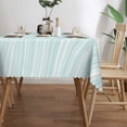 thumbnail image 3 of YFYANG Rectangular Polyester Table Cloth Green Line Art Table Cover for Indoor Outdoor Kitchen Restaurant Table Decoration Tablecloths，54" X 72", 3 of 9