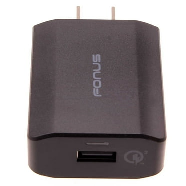 Fast 18W Home Charger for TCL 30 XE 5G, 20 XE, V 5G, A30 (A3), 4X 5G - USB Port Power Adapter Travel Wall Compatible With TCL 30 XE 5G, 20 XE, V 5G, A30 (A3), 4X 5G