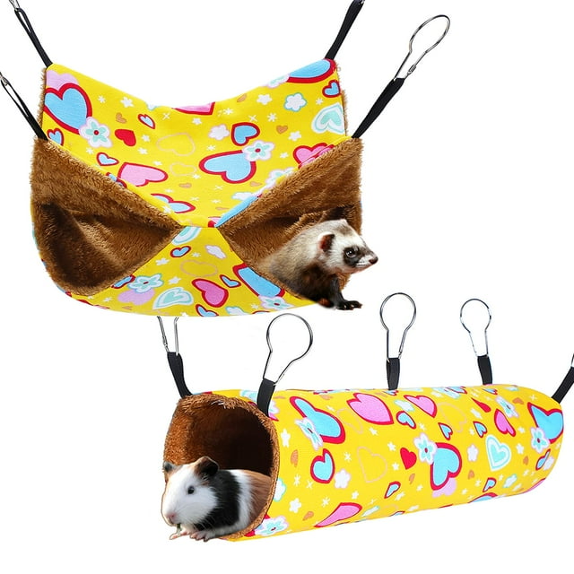 Set de Hamaca y Túnel para Pequeños Animales Petonfun para Hurones y Ratas