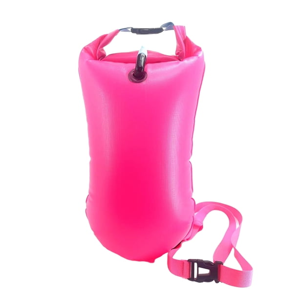 Advancent Bolsa de boya resistente al desgarro para seguridad, natación, amplia aplicación, Seguridad al aire libre, bolsa de flotador Deportes acuáticos Rosa