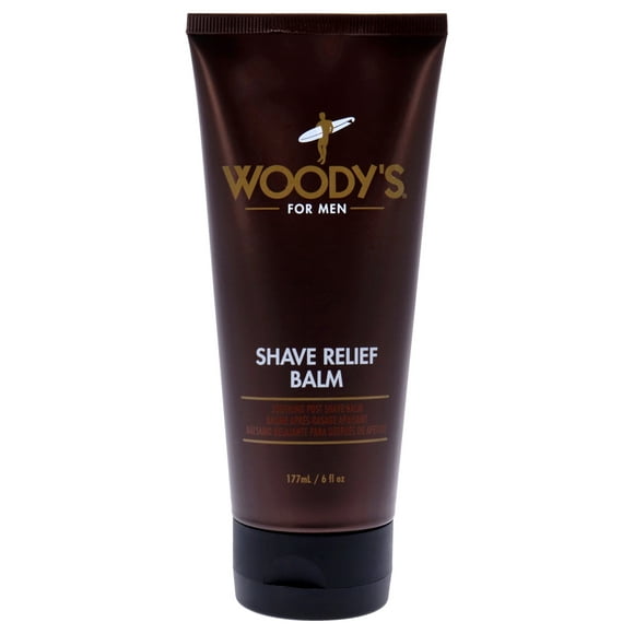 Bálsamo para aliviar el afeitado de Woodys para hombres - Bálsamo de 6 oz