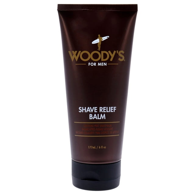Bálsamo para aliviar el afeitado de Woodys para hombres - Bálsamo de 6 oz