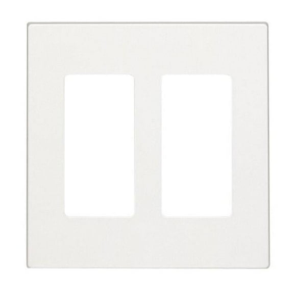 C42-80309-0SW 2 Gang Wallplate Screwless  White