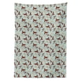 thumbnail image 3 of Ambesonne Botanical Tablecloth Rectangular Table Cover, Modern Petals Buds, 60"x90", Brown Pale Blue, 3 of 4