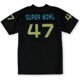 thumbnail image 2 of NFL Boys Super Bowl 47 Jersey, Negro, M (12), 2 of 2