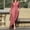Pink, variant on Women's Casual Turn-down Collar Long Sleeve With Pocket Printed Long Dresses Lightweight Swing Short Mini Dress