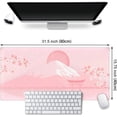 thumbnail image 5 of Cherry Blossom Mouse Pad Pink Floral Mousepad Extended Gaming Mouse Pads Full Desk Coverage Mouse Mats Japanese Fuji Landscape Aesthetics Non-Slip Mouse Pad Large Mice Pad XXL 31.5"x15.75", 5 of 6