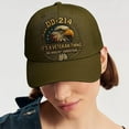 thumbnail image 3 of WKSCLPAI Veterans' Pride Hat, DD-214 Military Adjustable Baseball Cap, Eagle Printed Commemorative Veterans Day Baseball Cap(Olive Green), 3 of 6