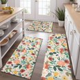 thumbnail image 2 of Pioneer Flower Floral Print Pattern Kitchen Rugs Sets Of 3,Kitchen Runner Rugs Non Skid Washable,Decorative Kitchen Floor Mats for Kitchen,Sink,Laundry,17"x30"+ 17"x47" + 17"x59", 2 of 6