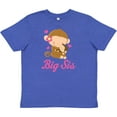 thumbnail image 3 of Inktastic Big Sis Monkeys Youth T-Shirt, 3 of 5