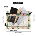 thumbnail image 4 of FORMRS 2 Pack Pencil Pouch for 3 Ring Binder with Clear Window Zipper Case, Retro Green Stars, 4 of 6