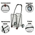 Uptyia Grocery Cart Folding Shopping Cart with Wheel Soft Handle