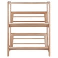 thumbnail image 2 of Winsome Wood Juliet Tilted Bookshelf, 2-Tier, Natural Finish, 2 of 7