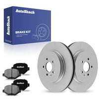 AutoShack 13.58" (345 mm) Rear Vented Brake Rotors Coated   Ceramic Brake Pads | Replacement for 2015-2019 Ford Explorer 2013-2019 Ford Taurus 2013-2016 Lincoln MKS | 6-PC Brake Kit | ArmorStop