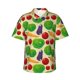 thumbnail image 1 of Balery Vegetable Camisas hawaianas de manga corta para hombre, camisas playeras de corte holgado, camisas de vacaciones con botones,XX-Large, 1 of 7