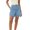 light blue, variant on Women High Waist Denim Shorts, Casual Wide Leg Cargo Jean Shorts with Patch Pockets