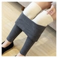 thumbnail image 2 of Mujeres cálidas leggings espesar empuje la elasticidad femenino femenino noveno noveno pantalones adelgazante de color sólido clima frío pantalones suaves gris oscuro xl Methold AP004665-28, 2 of 7