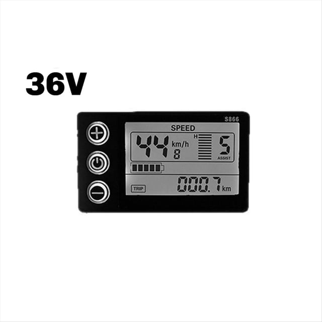 S866 Electric Bicycle Display LCD Meter for Intelligent Controller Ebike Panel SM Plug Electric Bike 36V
