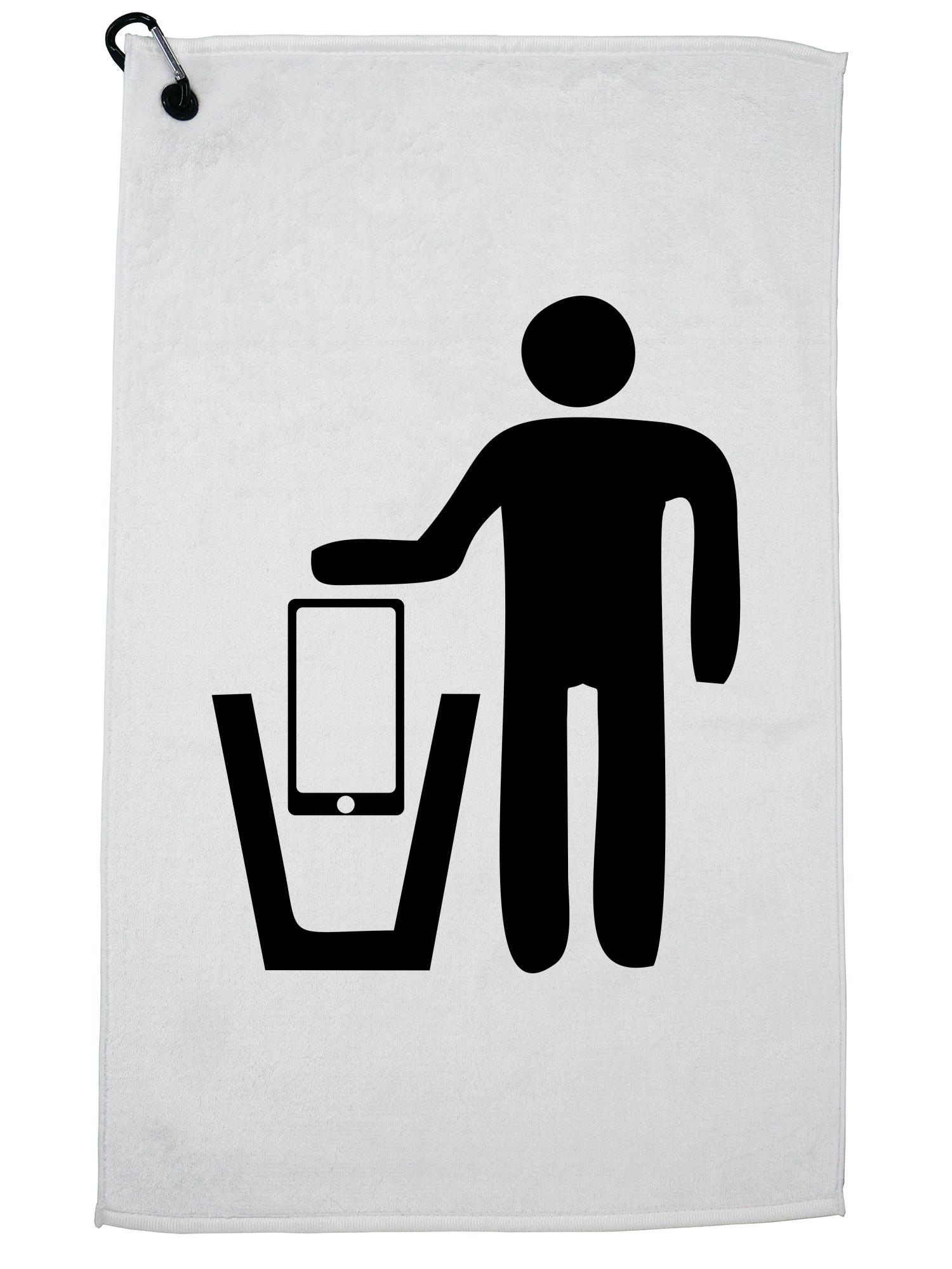 Put Away Your Cell Phone AntiMobile Phone Movement Golf Towel with