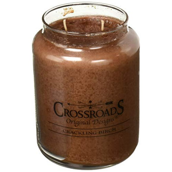 Crossroads Crackling Birch Scented 2-Wick Candle, 26 Ounce