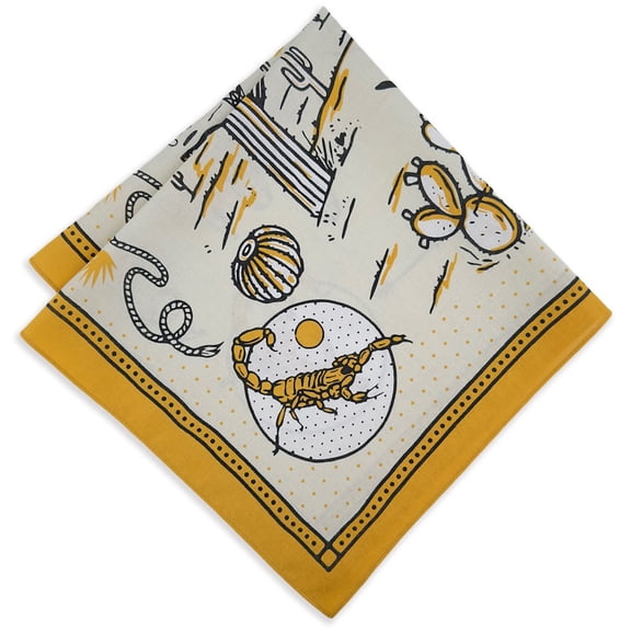 Colorful Cotton Bandanas Multiuse Head Wrap Oversized Scarf for Teenagers Boys Girls Desert Print
