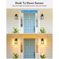 thumbnail image 3 of Outdoor Light Fixture, White Modern Outdoor Wall Lights Exterior with Tempered Seed Glass, Aluminum Waterproof Exterior Lighting Fixtures for House, Balcony, Garage, Garden, Yard, 3 of 11