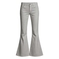 thumbnail image 7 of RQYYD School Uniform Pants for Girls Bell Bottom Pants High Stretch Elastic Waist Flare Trousers Size 5-16 Years Teen Girls Kids Back To School, 7 of 7