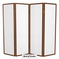 thumbnail image 6 of Red Lantern 5 ft. Tall Double Cross Shoji Screen - Walnut - 4 Panels, 6 of 6