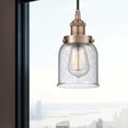 thumbnail image 2 of 616-1PH-AC-G54 Innovations Lighting Bell - 1 Light Cord Hung Mini Pendant In Modern Style-9.5 Inches Tall and 5 Inches Wide-Antique Copper, 2 of 2