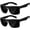 2Pack Gloss / Black, variant on Super Dark Polarized Sunglasses Men Women Category 4 Sun Glasses Black Out Shades UV400 Protection - 2Pack Super Dark