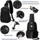 thumbnail image 2 of Mochila bandolera para hombres y mujeres, mochila ligera con correa ajustable, mochila negra oso de fresa Electrónica, 2 of 5